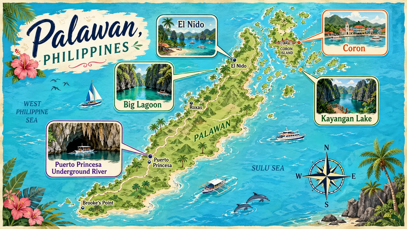 Philippines tourist map